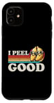 Coque pour iPhone 11 Jeu de mots à la banane « I Peel Good » Funny Banana
