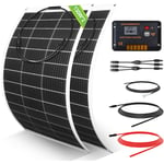 Kit de base de panneau flexible solaire 260W 12V avec contrôleur 30A pour caravane, marine, bateau, maison - Eco-worthy