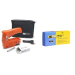 Tacwise 1564 2000pcs Hobby 53-13EL, Type 53 & 180 Cordless 4V Nail Gun & 200 Staples, Orange & 0392 18G/ 10mm Nails (Box of 5000)