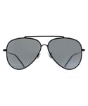 Ray-Ban Aviator Unisex Black Silver Mirror RB0101S Reverse Metal - One Size