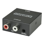 Digital Optical/SPDIF to Analogue RCA Phono Audio TV/HIFI/Soundbar Converter USB