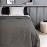 Venture Home Överkast Milo 260x260 cm Bedspread Linen Light Grey 16003-605
