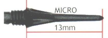 Harrows Eldartspetsar Micro Svart 30-pack