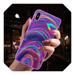 Rainbow Mirror Soft Case For Samsung Galaxy A50 A30 A70 A20 A10 M10 S8 S9 S10 Plus A9 A6 A7 2018 Note 8 9 10 Plus Glitter Cover-Purple-A9 Star