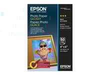 Epson - Blank - 102 X 152 Mm - 200 G/M² - 50 Ark Fotopapper - För Ecotank Et-2850, 2851, 2856, 4850  Ecotank Photo Et-8500  Ecotank Pro Et-5800