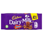 Cadbury £1 Priced Marked Single Chocolate Bar 120g (Dairy Milk Daim)