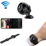 Superliten Övervakningskamera/Spionkamera inkl. Armband 1080P WiFi - Svart