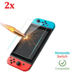 2 PACK Nintendo Switch Screen Protector Tempered Glass 9H Hardness UK