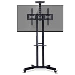 Bureaux Salon 32-65 Pouces Écran Plasma LED LCD OLED Support Universel TV incurvé avec Roues