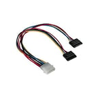 Hama Câble d'alimentation interne PC (5,25" / 2 x Sérial ATA, 5,25" socket, Fiche 5,25 " mâle) Noir/Transparent/Jaune/Bleu/Rouge