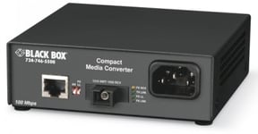 Black box BLACK BOX COMPACT 100 WDM CONVERTER - (1) MBPS RJ45, 100BASEFX SSF SM SC 1550TX/1310RX, 40KM, WDM, SC, AC (LHC5133A-R3)
