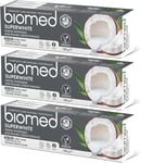 Biomed Superwhite 97% Natural Whitening Toothpaste | Enamel Strengthening 03 PCS
