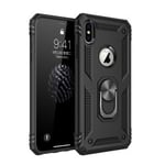 apple iphone xs max rugged case with metal ring holder