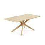 KAVE HOME Kave Home - Table Armande en contreplaqué de chêne avec finition blanchie 200 x 100 cm Naturel
