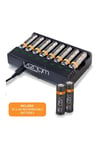 Rechargeable Battery Charging Dock plus 10 x AA 1000mAh Batteries