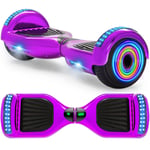 Electric Scooters Purple Bluetooth LED 2Weels 500W Self-Balancing Hoverboard UK