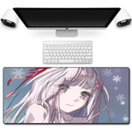 HOTPRO Mouse Mat Size XXL Large 900X400X3MM,3D Anime Desk Pad,Long Stitched Edges Waterproof Non-Slip Rubber Base Mousepad Great for Laptop,Computer & PC Life In A Different World-4