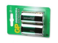 GP Batteries GP13G-U2, D, Zink-Kol, 1,5 V, Grön, 61,5 mm, 3,42 cm