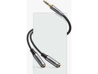 Ugreen Cable Aux Ugreen Audio Splitter 3.5 Mm Jack Cable, 20Cm (Gray)