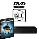 Panasonic Blu-ray Player DP-UB154EB-K MultiRegion for DVD inc Black Hawk Down 4K