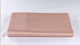 LENZUOLISSIMI - Drap de lit Simple en Satin de Coton 300 Fils 180 x 290 cm fabriqué en Italie - Pêche