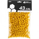 Dynamic Sports Gear RAM Cal .43 Paintballs - 500st (Färg: Gult Skal/Gul Fyllning)