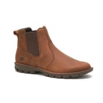 Cat Mens Excursion Chelsea Boot Full Grain Leather in Brown Size 7 - 12