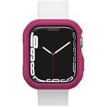 OtterBox All Day Watch Bumper for Apple Watch Series 9/8/7 - 45mm, Shockproof, Drop proof, Sleek Protective Case for Apple Watch, Guards Display and Edges, Pink/Red
