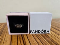 Genuine Pandora Star Wars 3D Logo Charm Sterling Silver In Box