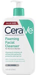CeraVe Foaming Facial Cleanser 16  for Daily Face Washing Normal to Oily Skin