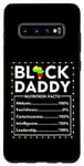 Coque pour Galaxy S10+ Black Daddy Nutrition Facts Juneteenth King Dad Fête des pères