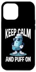 Coque pour iPhone 15 Plus Keep Calm And Puff On - Inhalateur drôle d'asthme