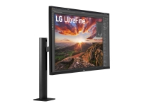 LG Ultrafine 32UN880-B - LED-skærm - 32 (31.5 til at se) - 3840 x 2160 4K @ 60 Hz - IPS - HDR10 - 350 cd/m² - 1000:1 - 5 ms - 2 x HDMI / DisplayPort / USB-C - Højtalere - Sort