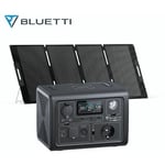 Bluetti - Kit de Groupe Electrogène EB3A 600W 268Wh avec MP200 200W Panneau Solaire Générateur solaire portable pour camping, panne de