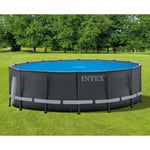 INTEX Poolöverdrag solenergi blå 470 cm polyeten 93302