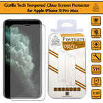 New iPhone 11 Pro Max Genuine Gorilla Tech Brand Screen Protector Tempered Glass