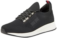 Tommy Jeans Men Running Trainers Athletic Shoes, Black (Black), 41