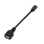 AISENS A101 – 0031 – Câble USB 2.0 OTG (15 cm, pour téléphone Portable et Tablette) Couleur Noir