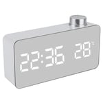 CHICIRIS Alarm Clock - Digital Alarm Clock USB Electric Temperature Detect Digital Clocks for Bedrooms