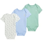 Ralph Lauren 3-Pack Baby Bodies Charming Tennis/Blue/Celadon | Blå | 3 months