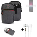 Belt bag + headphones for Sony Xperia 10 IV Phone case