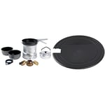Trangia 27 Non-Stick Cookset With Kettle & Spirit Burner & Series Multi-disc, Silver, 7-Inch