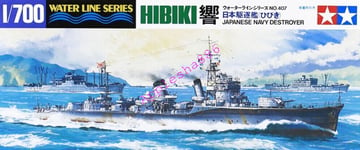 Tamiya 31407 1/700 Scale Model Waterline Kit WWII IJN Japanese Destroyer Hibiki