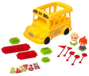 Cocomelon School Bus Kit STEAM Buildable Construction Playset with Figures