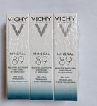 3x Vichy Mineral 89 Fortifying And Plumping Daily Booster 10ml Seald 