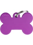 MyFamily ID Tag Basic collection Big Bone Purple in Aluminum