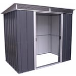 Yardmaster - Abri de jardin métal gris 3,30 m² + kit d'ancrage - Gris