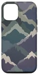 iPhone 13 Pro Trendy Camouflage Pattern for Mountain, Forest Green Case