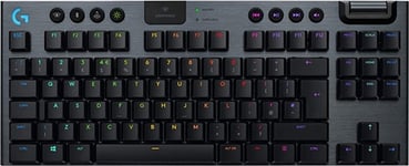Logitech G915 TKL Lightspeed Wireless RGB Keyboard (Linear) - Black, A