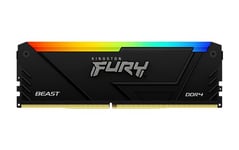 Kingston FURY Beast RGB 16GB 3600MT/s DDR4 CL18 DIMM Computer Memory KF436C18BB2A/16